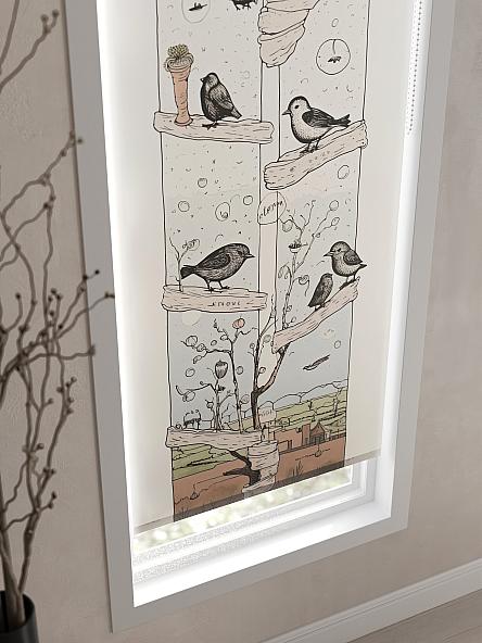 Рулонная штора для кухни для детской Флордо - 118 - ширина 57 см - фото 3