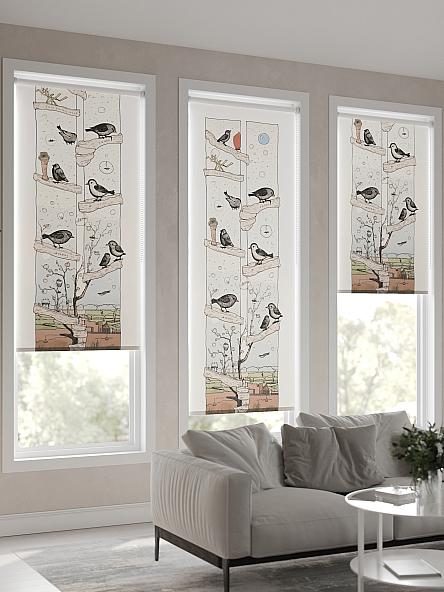 Рулонная штора для кухни для детской Флордо - 118 - ширина 57 см - фото 4