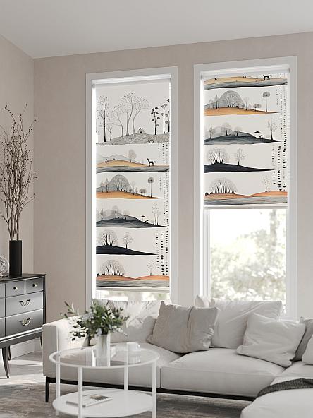 Рулонная штора для кухни для детской Флордо - 120 - ширина 57 см - фото 2