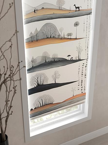 Рулонная штора для кухни для детской Флордо - 120 - ширина 57 см - фото 3