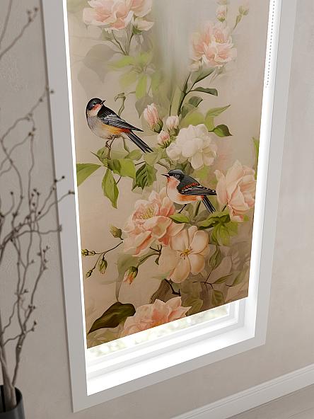 Рулонная штора для кухни для детской Флордо - 128 - ширина 57 см - фото 3