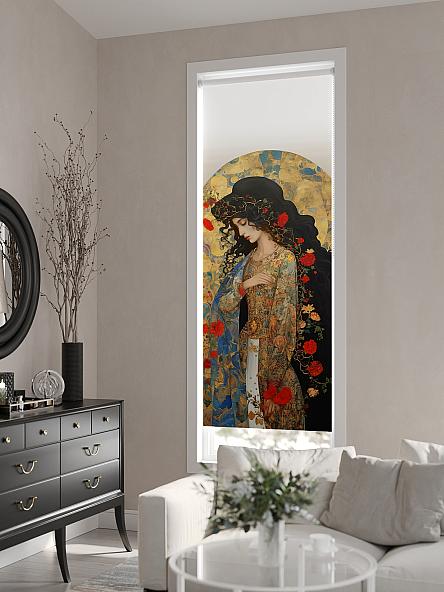 Рулонная штора для кухни для детской Флордо - 133 - ширина 57 см - фото 6