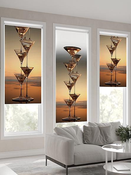 Рулонная штора для кухни для детской Флордо - 135 - ширина 57 см - фото 4