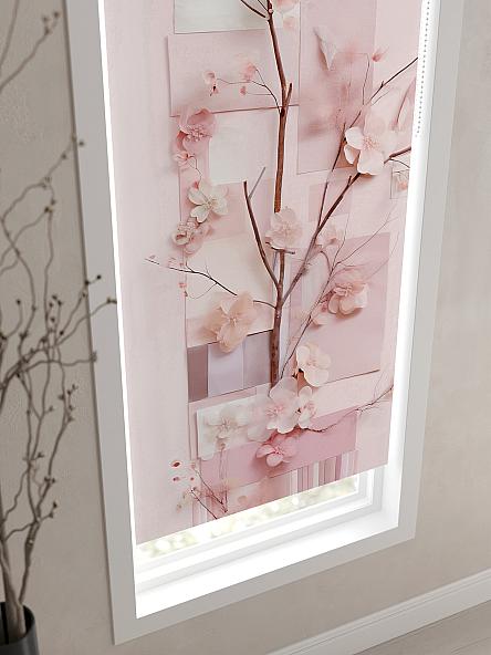 Рулонная штора для кухни для детской Флордо - 139 - ширина 57 см - фото 3