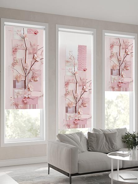 Рулонная штора для кухни для детской Флордо - 139 - ширина 57 см - фото 4