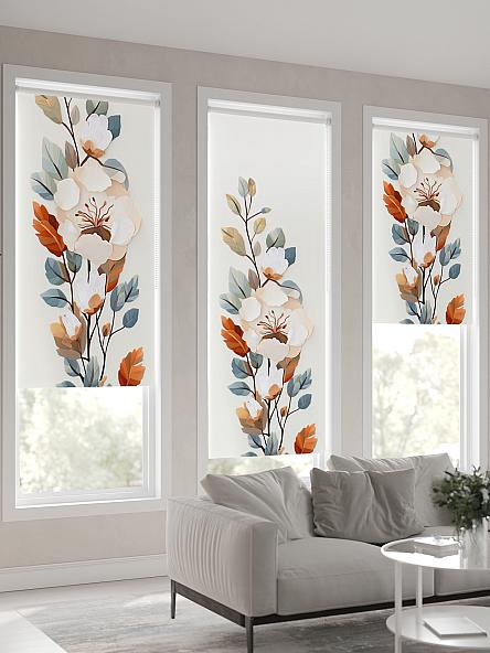 Рулонная штора для кухни для детской Флордо - 143 - ширина 57 см - фото 4