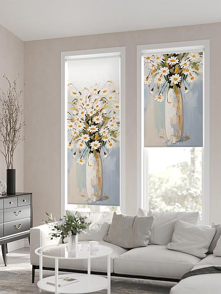 Рулонная штора для кухни для детской Флордо - 145 - ширина 57 см - фото 2