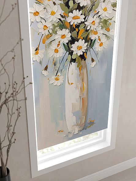 Рулонная штора для кухни для детской Флордо - 145 - ширина 57 см - фото 3