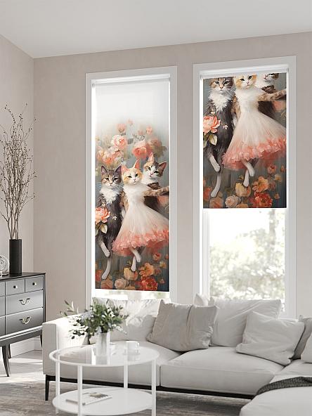 Рулонная штора для кухни для детской Флордо - 146 - ширина 57 см - фото 2