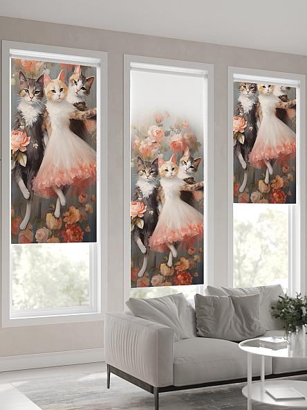 Рулонная штора для кухни для детской Флордо - 146 - ширина 57 см - фото 4