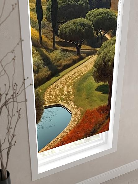 Рулонная штора для кухни для детской Флордо - 152 - ширина 57 см - фото 3