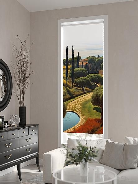 Рулонная штора для кухни для детской Флордо - 152 - ширина 57 см - фото 6