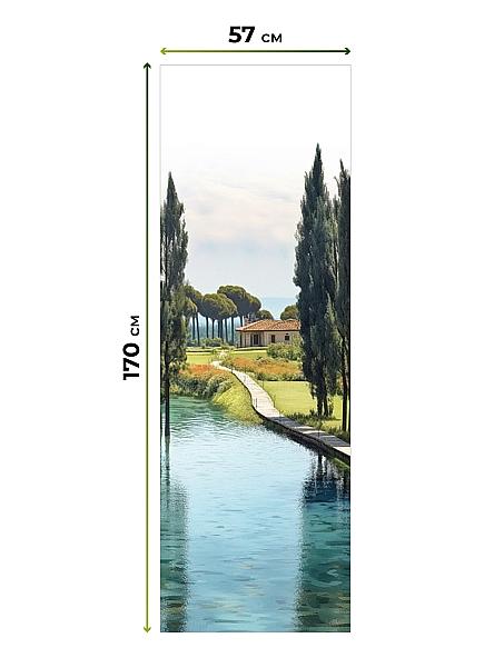 Рулонная штора для кухни для детской Флордо - 153 - ширина 57 см - фото 5