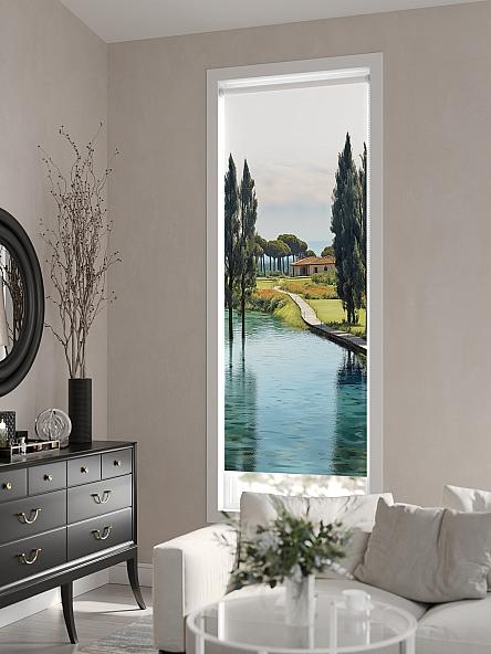 Рулонная штора для кухни для детской Флордо - 153 - ширина 57 см - фото 6