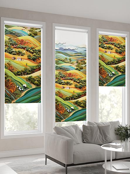 Рулонная штора для кухни для детской Флордо - 160 - ширина 57 см - фото 4