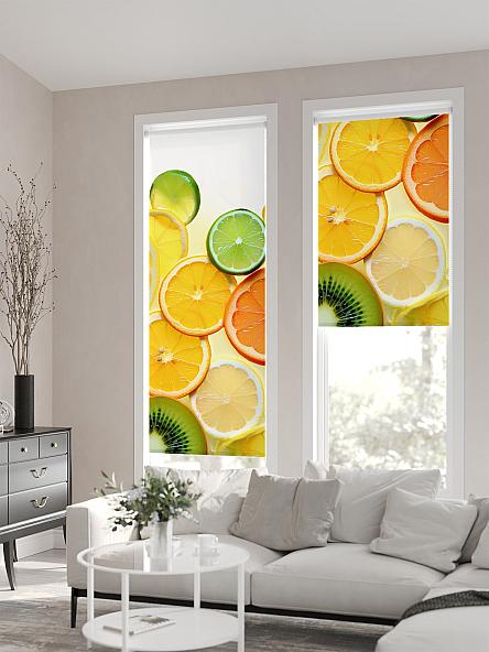 Рулонная штора для кухни для детской Флордо - 163 - ширина 57 см - фото 2