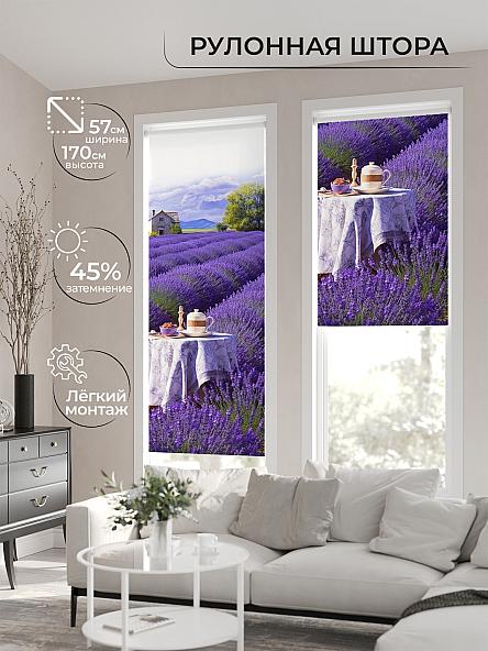 Рулонная штора для кухни для детской Флордо - 166 - ширина 57 см