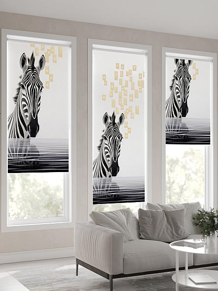 Рулонная штора для кухни для детской Флордо - 174 - ширина 57 см - фото 4