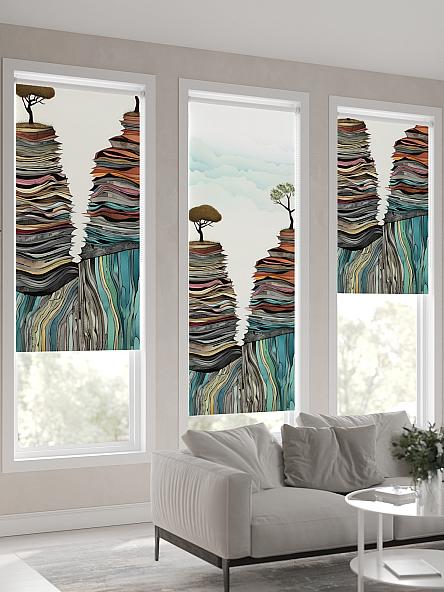 Рулонная штора для кухни для детской Флордо - 177 - ширина 57 см - фото 4