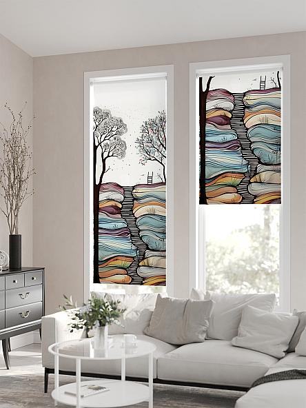 Рулонная штора для кухни для детской Флордо - 178 - ширина 57 см - фото 2