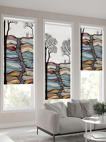 Рулонная штора для кухни для детской Флордо - 178 - ширина 57 см - фото 4