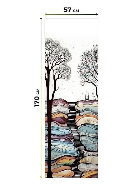 Рулонная штора для кухни для детской Флордо - 178 - ширина 57 см - фото 5