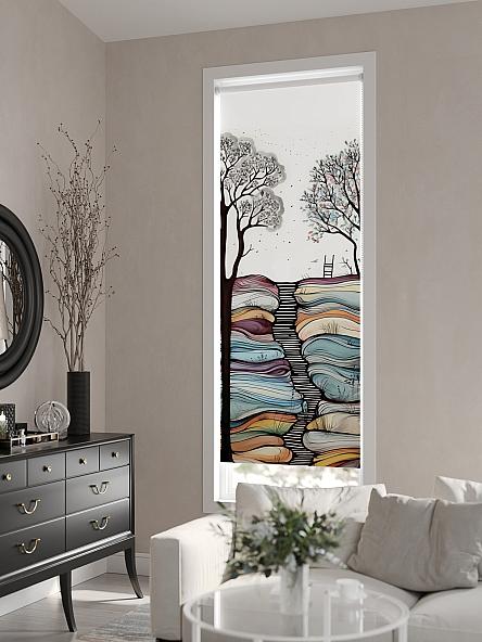 Рулонная штора для кухни для детской Флордо - 178 - ширина 57 см - фото 6