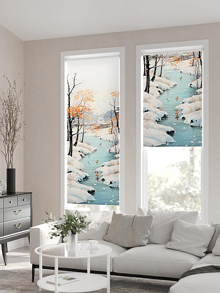 Рулонная штора для кухни для детской Флордо - 181 - ширина 57 см - фото 2