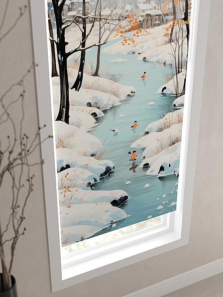 Рулонная штора для кухни для детской Флордо - 181 - ширина 57 см - фото 3