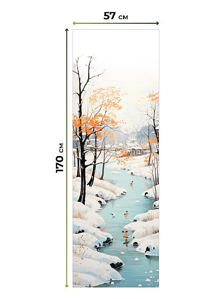 Рулонная штора для кухни для детской Флордо - 181 - ширина 57 см - фото 5