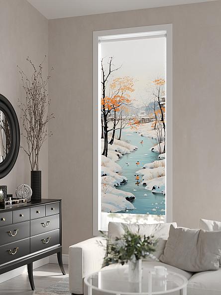 Рулонная штора для кухни для детской Флордо - 181 - ширина 57 см - фото 6