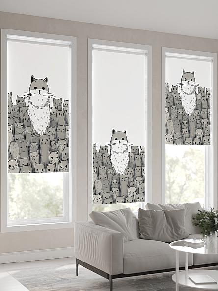 Рулонная штора для кухни для детской Флордо - 182 - ширина 57 см - фото 4