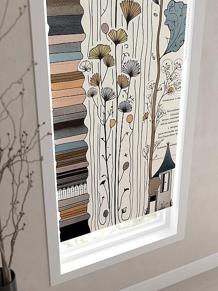 Рулонная штора для кухни для детской Флордо - 183 - ширина 57 см - фото 3