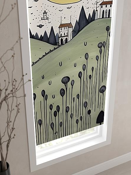 Рулонная штора для кухни для детской Флордо - 184 - ширина 57 см - фото 3