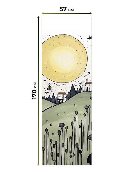 Рулонная штора для кухни для детской Флордо - 184 - ширина 57 см - фото 5