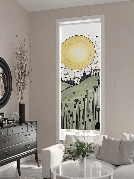 Рулонная штора для кухни для детской Флордо - 184 - ширина 57 см - фото 6