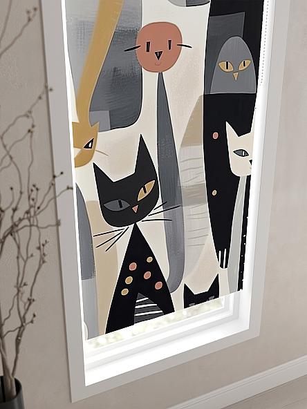 Рулонная штора для кухни для детской Флордо - 191 - ширина 57 см - фото 3