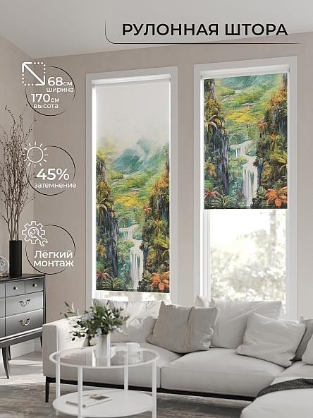 Рулонная штора для кухни для детской Нертонс - 44 - ширина 68 см