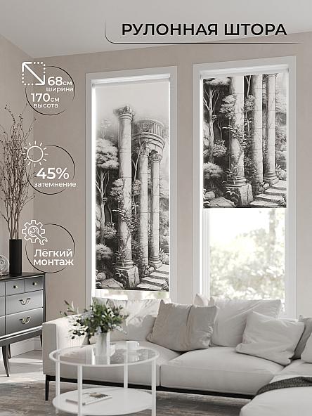 Рулонная штора для кухни для детской Нертонс - 46 - ширина 68 см