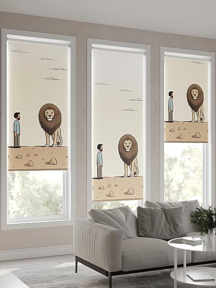 Рулонная штора для кухни для детской Нертонс - 63 - ширина 68 см - фото 4