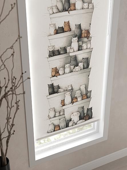 Рулонная штора для кухни для детской Нертонс - 70 - ширина 68 см - фото 3