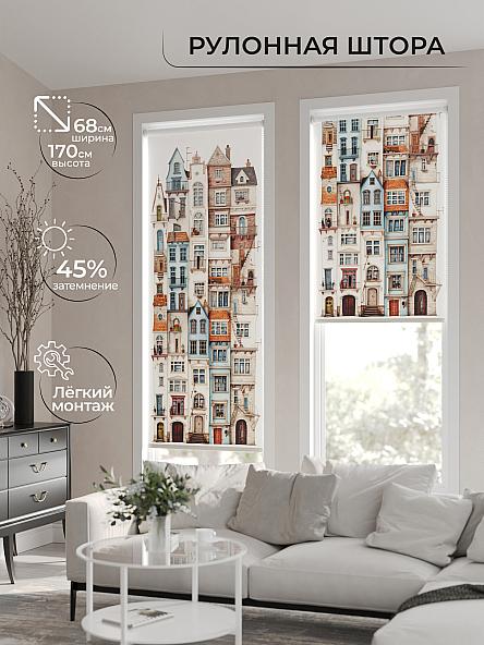 Рулонная штора для кухни для детской Нертонс - 78 - ширина 68 см