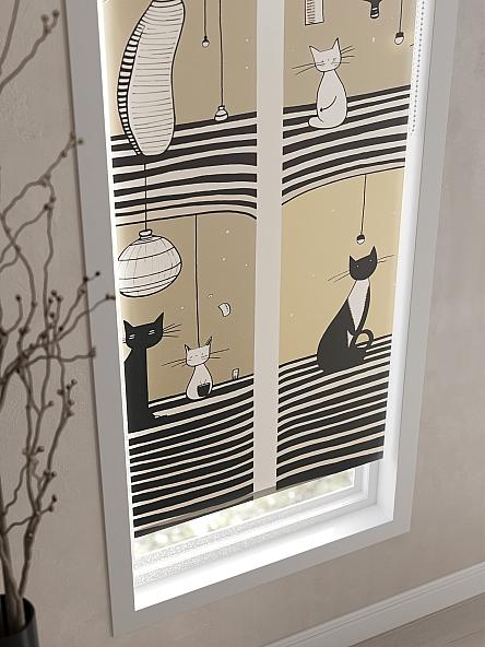 Рулонная штора для кухни для детской Нертонс - 80 - ширина 68 см - фото 3