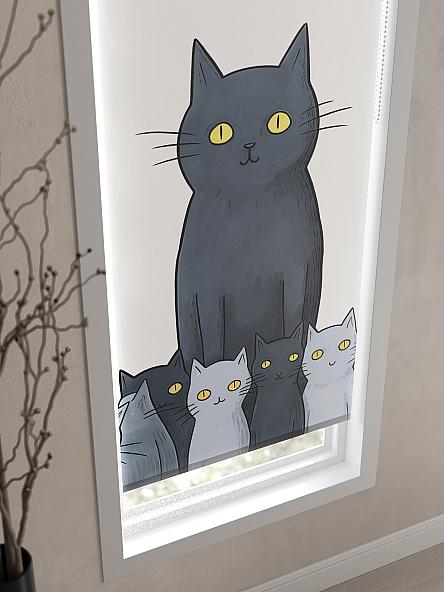 Рулонная штора для кухни для детской Нертонс - 114 - ширина 68 см - фото 3