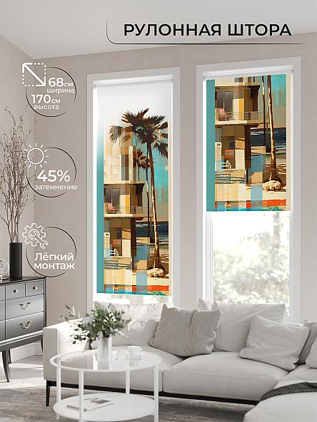 Рулонная штора для кухни для детской Нертонс - 151 - ширина 68 см