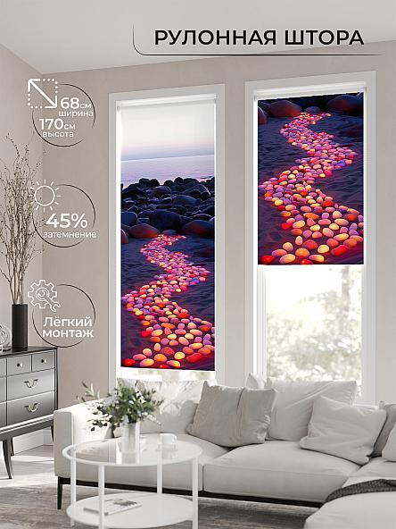 Рулонная штора для кухни для детской Нертонс - 159 - ширина 68 см