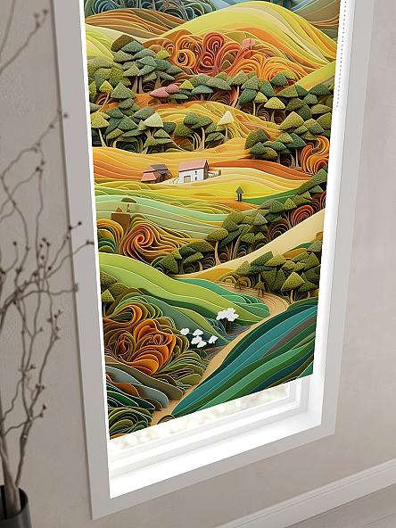 Рулонная штора для кухни для детской Нертонс - 160 - ширина 68 см - фото 3