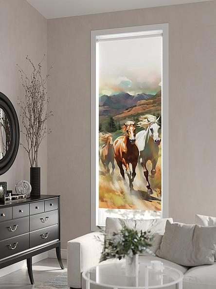 Рулонная штора для кухни для детской Нертонс - 162 - ширина 68 см - фото 6