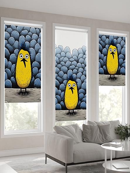 Рулонная штора для кухни для детской Нертонс - 179 - ширина 68 см - фото 4