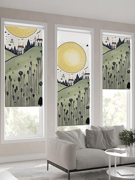 Рулонная штора для кухни для детской Нертонс - 184 - ширина 68 см - фото 4